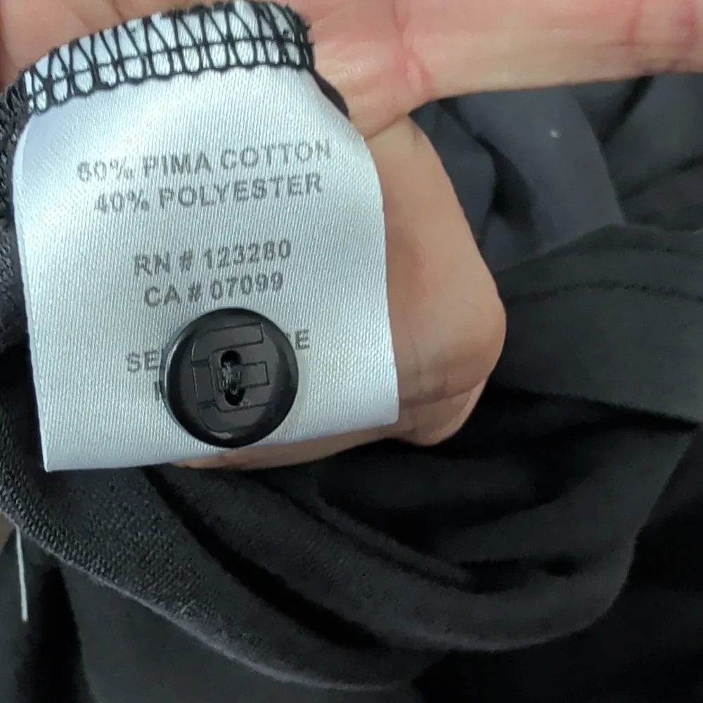 Travis Mathew Black Polo with Gray Accents - Picture 6 of 6
